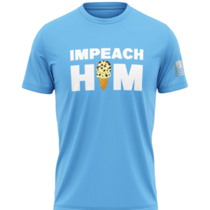 Impeach Him Ice Cream Cone T-Shirt-Blue
