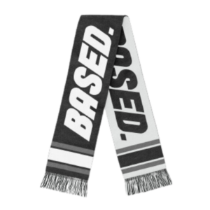 Based Apparel Reversible Black and White Scarf