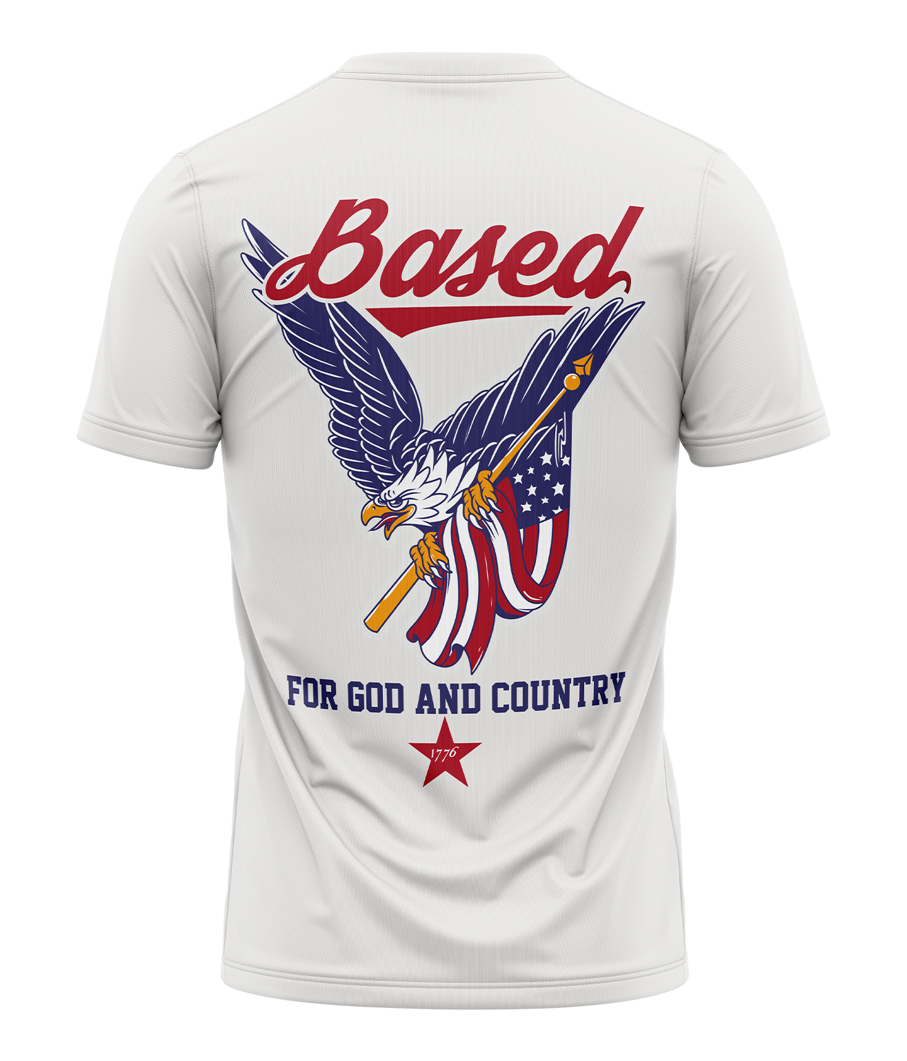 Based Eagle Flag Retro T-Shirt