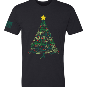 Guns and Grenades Christmas Tree T-Shirt