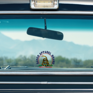 Based Apparel Brand Proudly American Die Cut Sticker