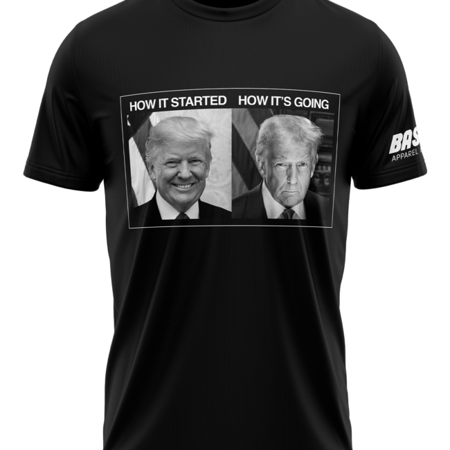 How It Started vs. How It's Going T-Shirt - Black